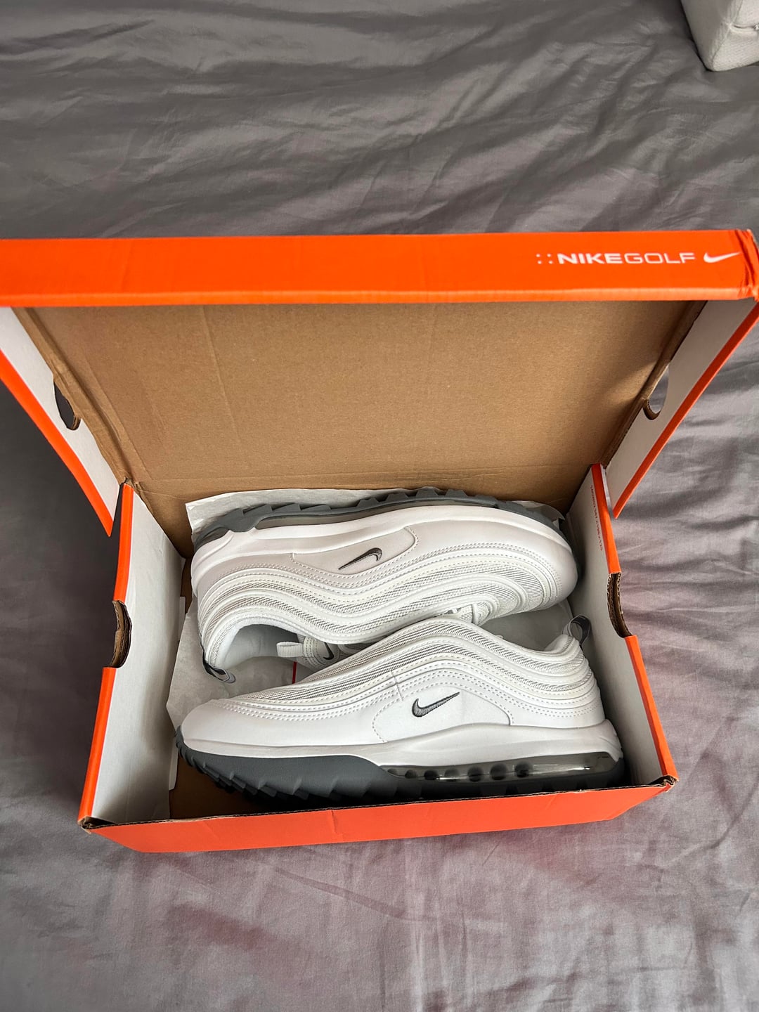 Kakobuy Spreadsheet Air Max 97 G golf sneaker arrival photo