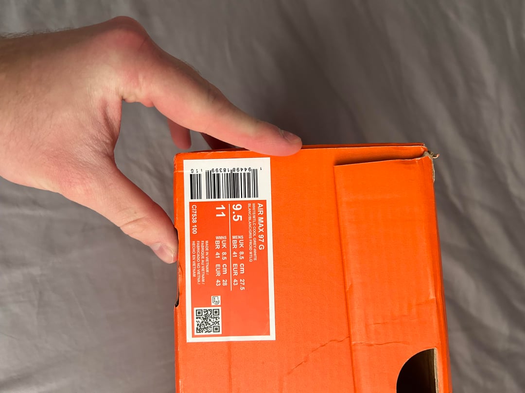 Kakobuy Spreadsheet Air Max 97 G golf sneaker arrival photo 5
